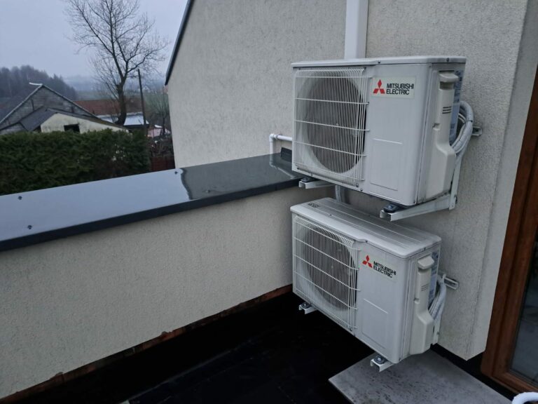 Jednostki zewnętrzne Mitsubishi Electric – montaż Santier